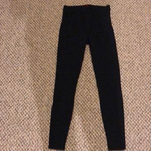 Spanx blue-black checkered leggings